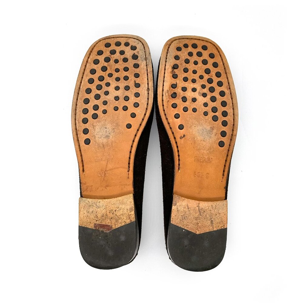 Great Condition Gucci Suede Horsebit Loafers | Size 40.5/ 10.5 | EUC - Picture 4 of 11